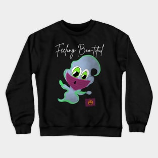 Feeling Boo-tiful! Trick-Or-Treating Ghost Crewneck Sweatshirt